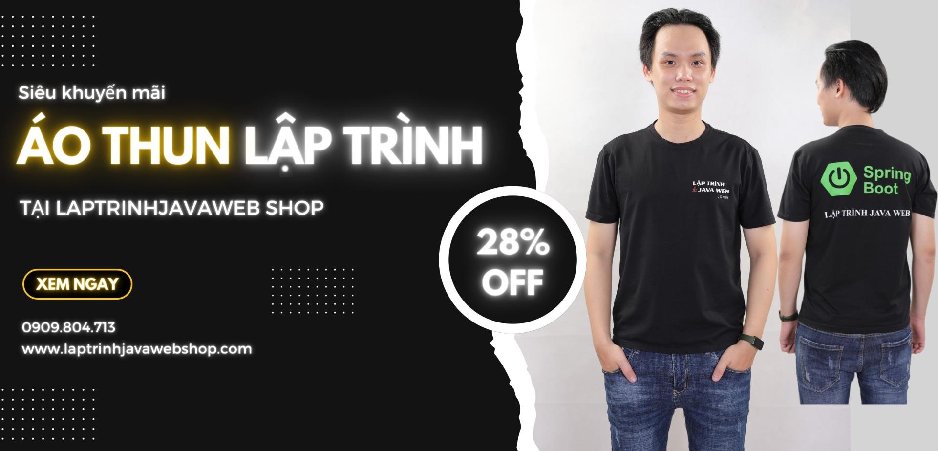 Khuyến mãi áo thun slide popup