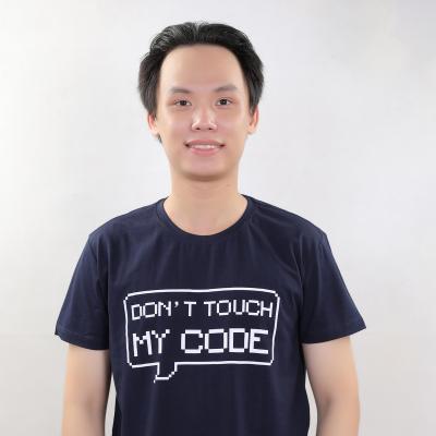 Áo thun lập trình Do not touch my code